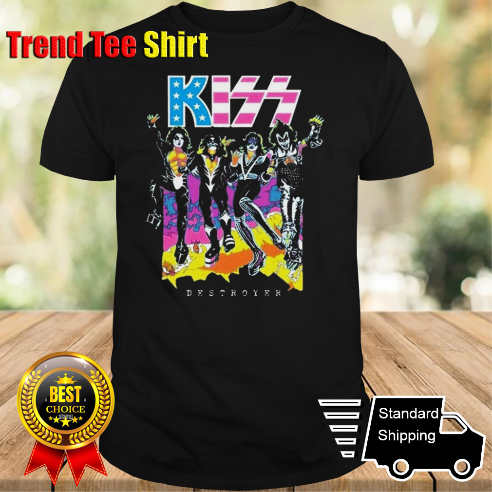 KISS Destroyer Flocked Blacklight Limited Edition Shirt