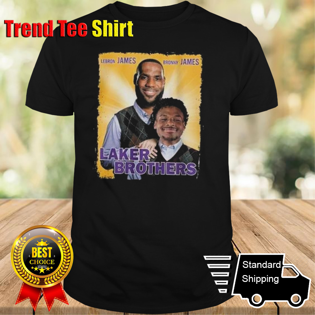 Lebron And Bronny Lakers Brothers T-shirt