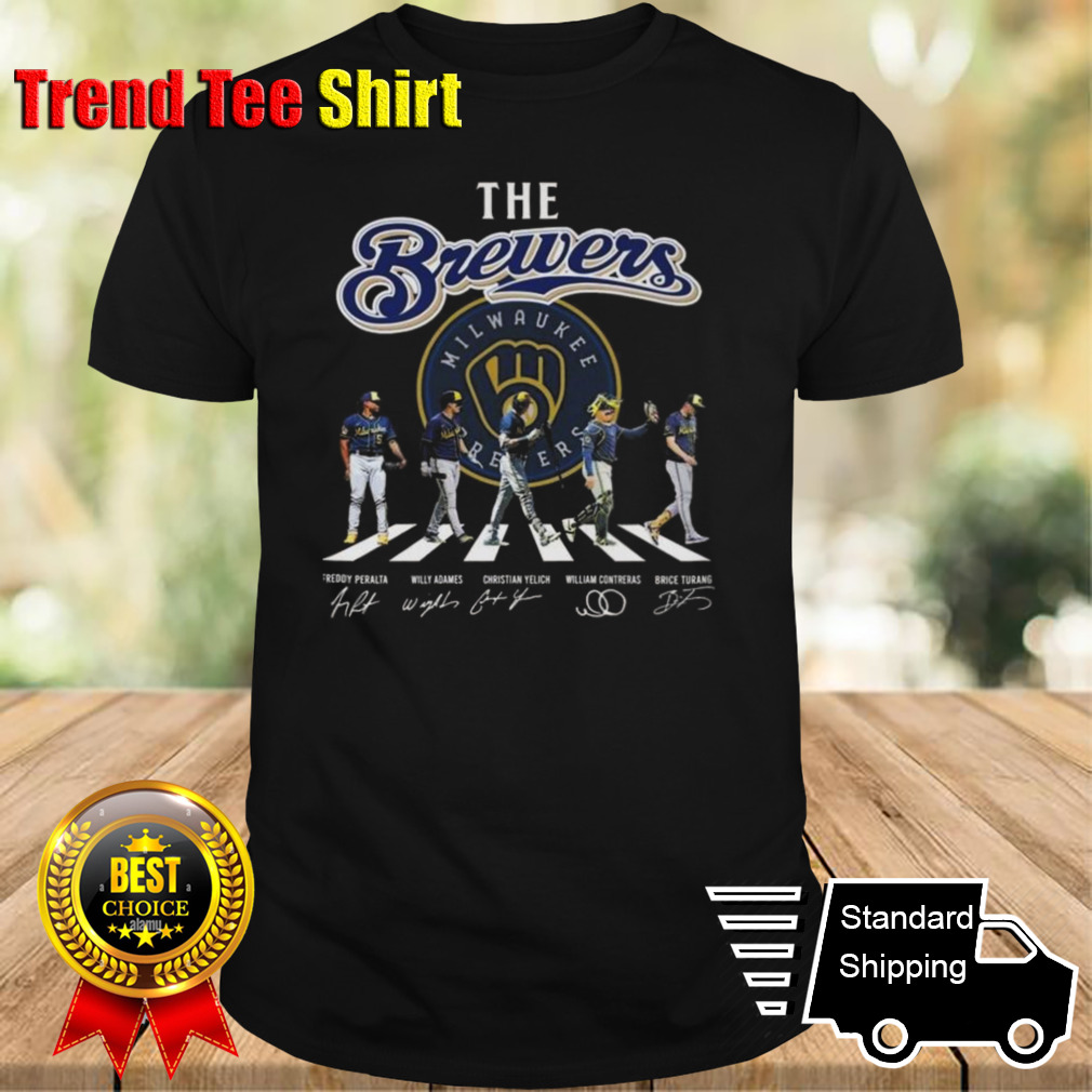 Milwaukee Brewers True Fan The Baseball Legends The Brewers Abbey Road Signatures T-shirt