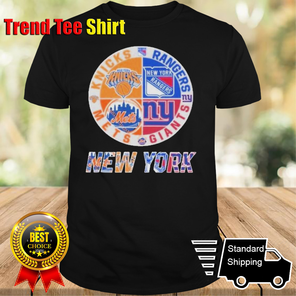 New York Giants NY Mets NY Rangers NY Knicks Sports City Fan Proud T-Shirt