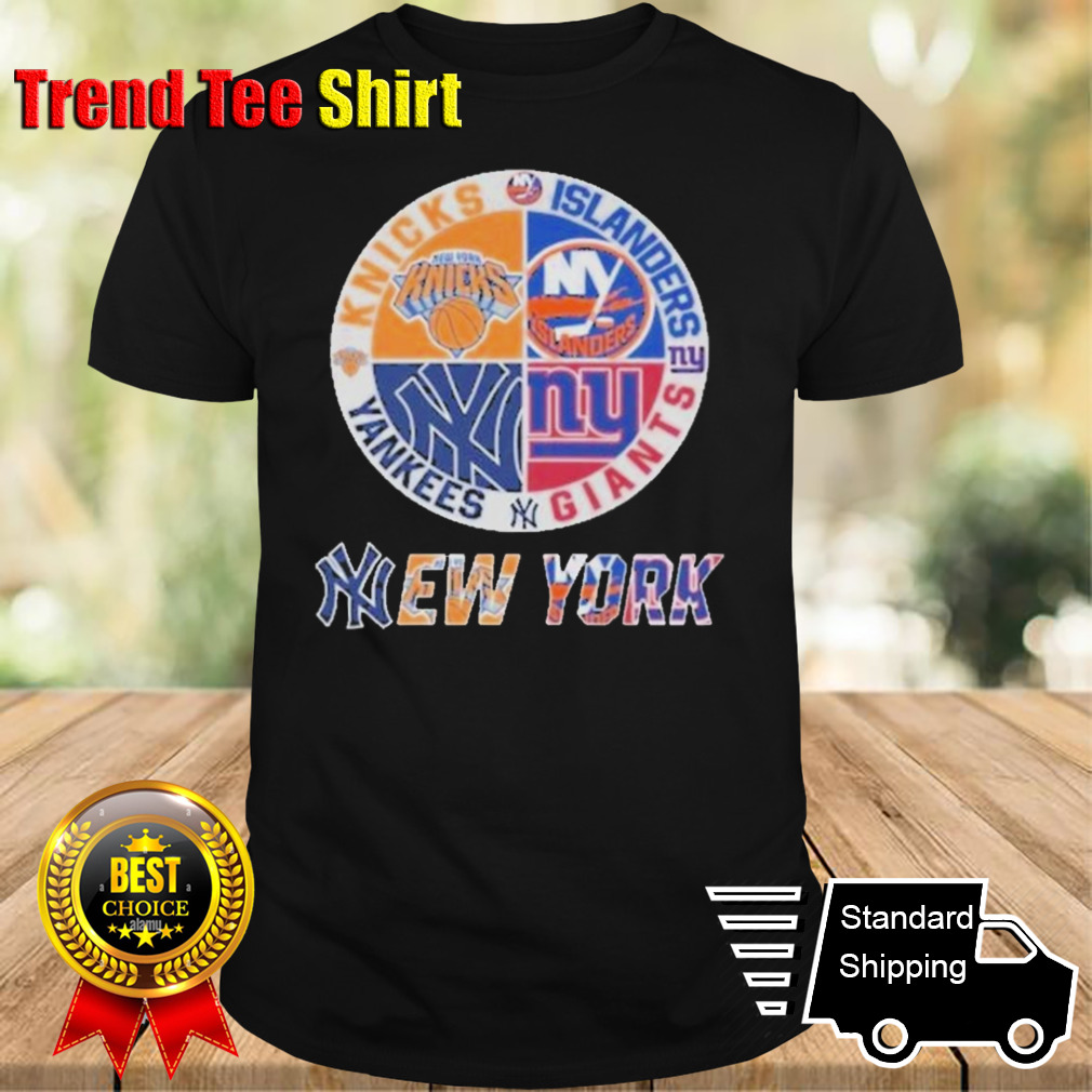 New York Giants NY Yankees NY Islanders NY Knicks Sports City Fan Proud T-Shirt