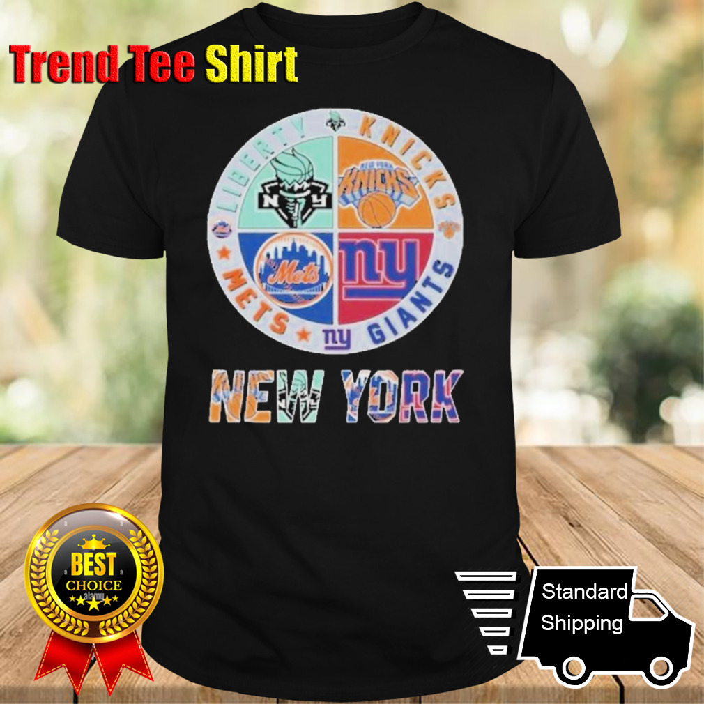 New York Mets NY Giants NY Liberty NY Knicks Proud City Sport Fan T-Shirt