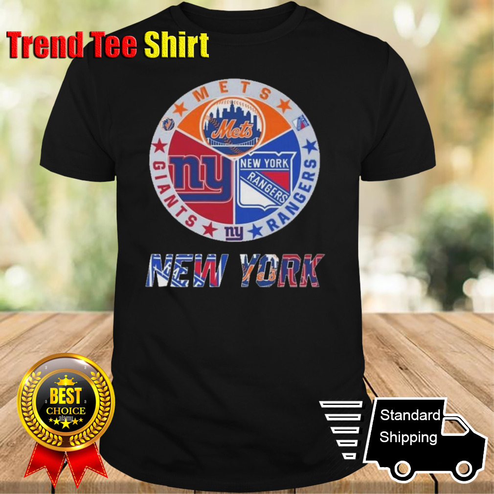 New York Mets New York Rangers New York Giants Sports City Fan Proud 2024 T-shirt