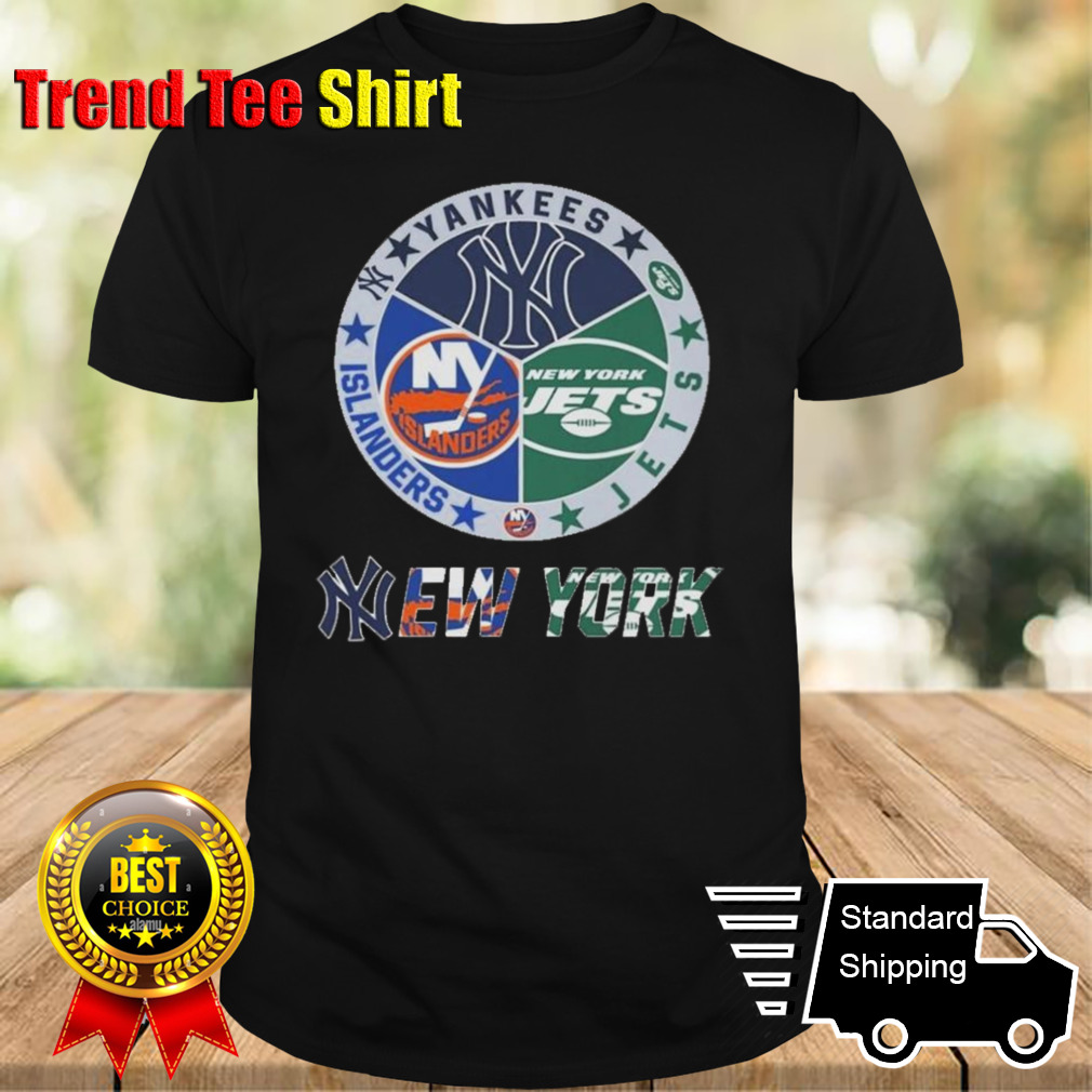 New York Yankees New York Islanders New York Jets Sports City Fan Proud 2024 T-shirt