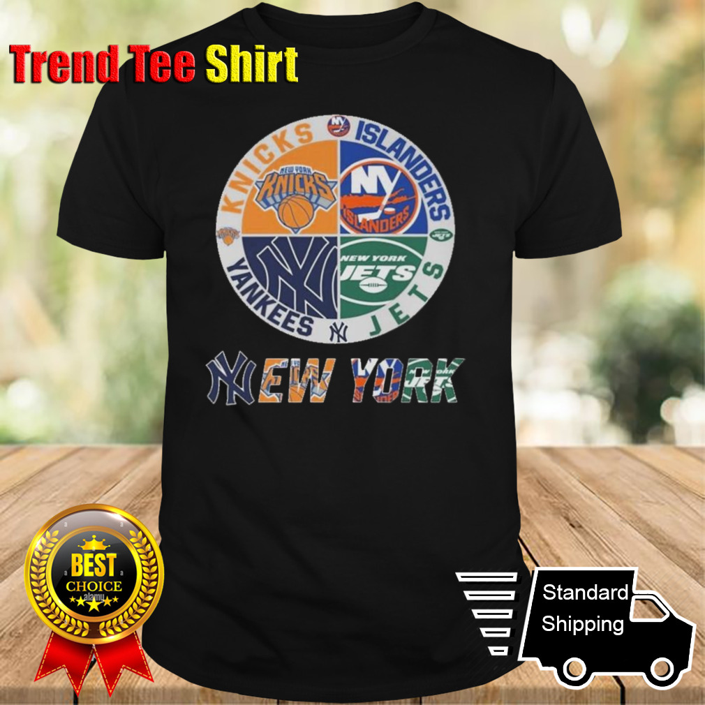 New York Yankees New York Jets NY Islanders NY Knicks Sports City Fan Proud 2024 T-shirt