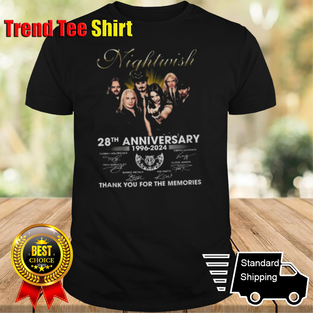 Nightwish 28th Anniversary 1996–2024 Thank You For The Memories shirt