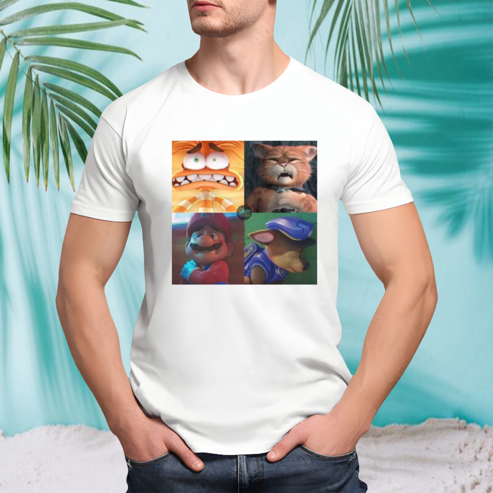 Panic Attack Anxiety Inside Out Puss In Boots Mario Paw Patrol shirt