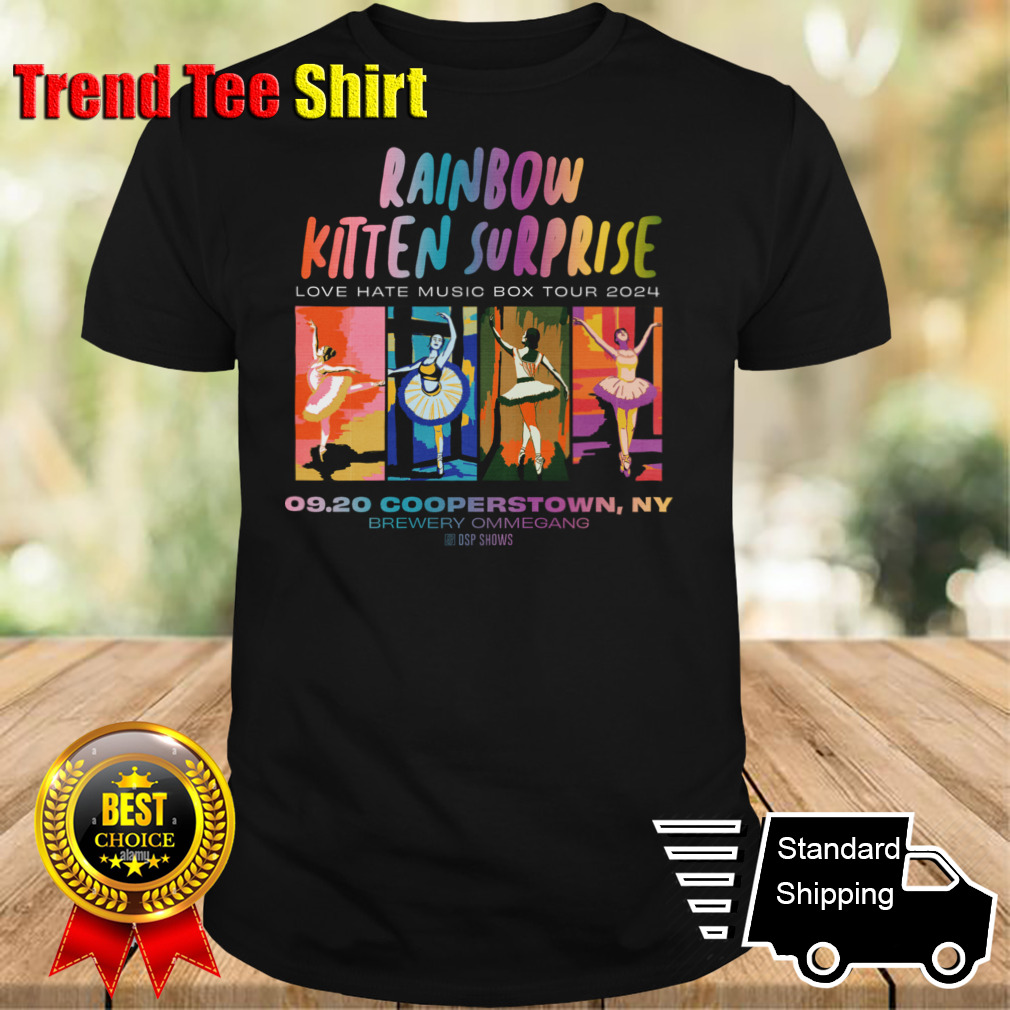 Rainbow Kitten Surprise Love Hate Music Box Tour 2024 shirt