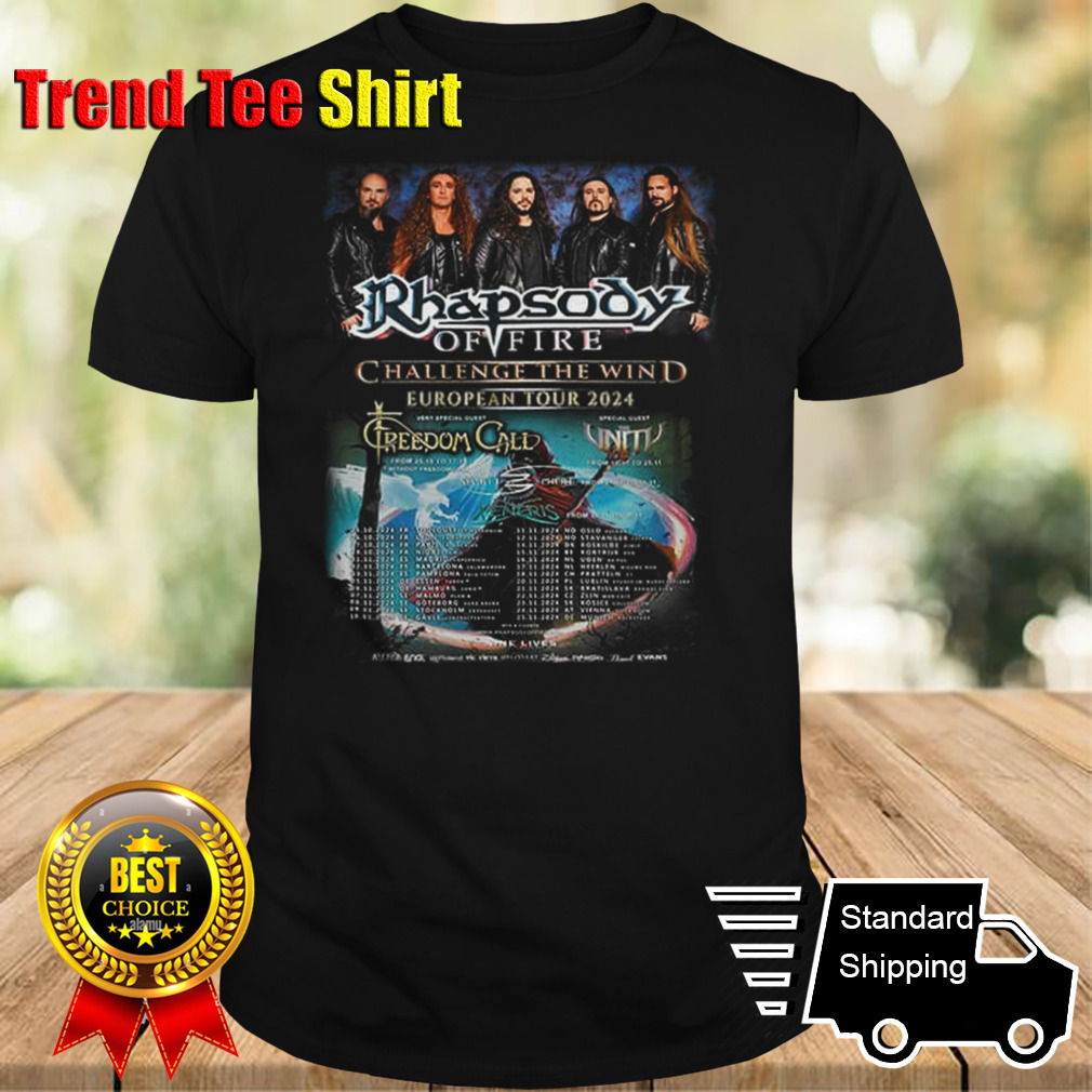 Rhapsody Of Fire EU Tour 2024 Schedule List Date Full Line Up Special Guest Merchandise T-Shirt