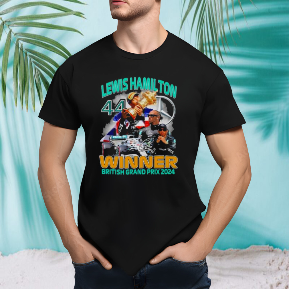 Lewis Hamilton Winner British Grand Prix 2024 Signature Shirt