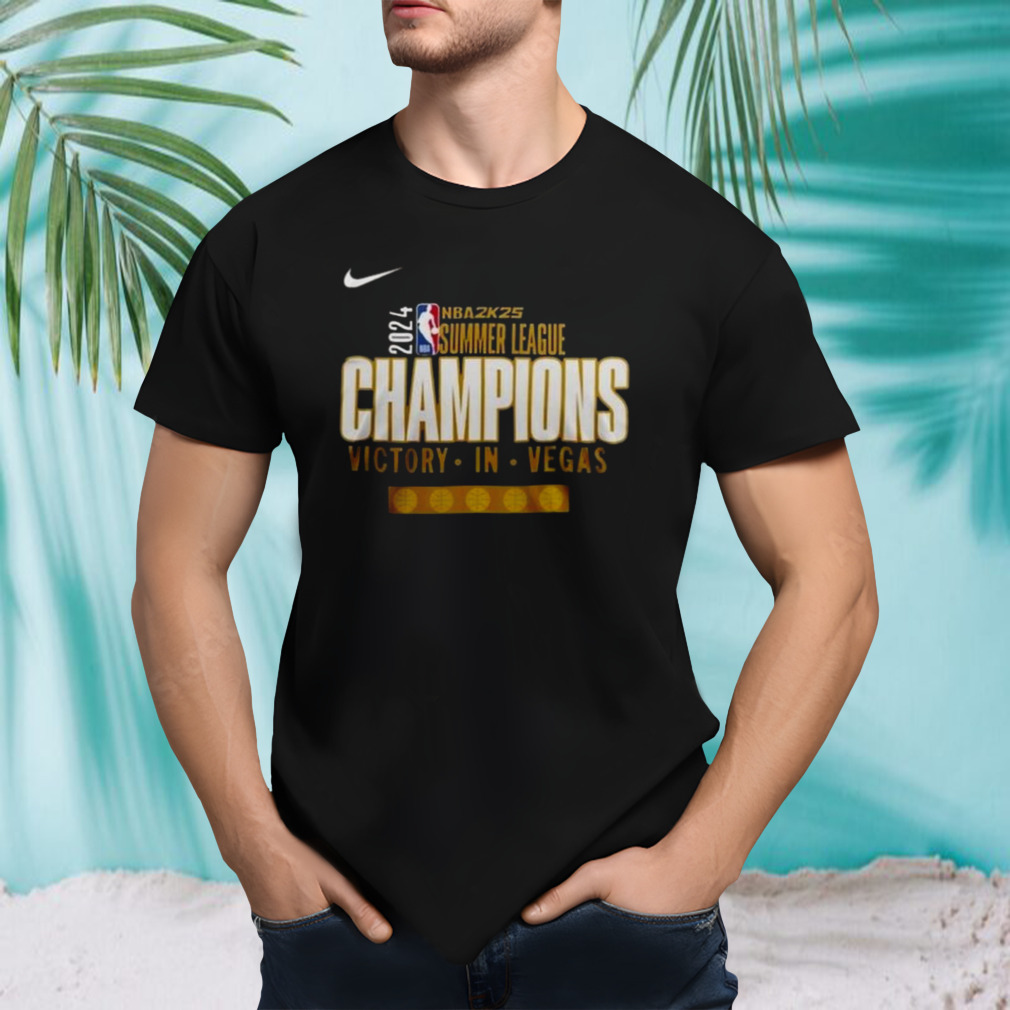 2024 NBA2K25 Summer League Champions Victory In Vegas Miami Heat T-shirt