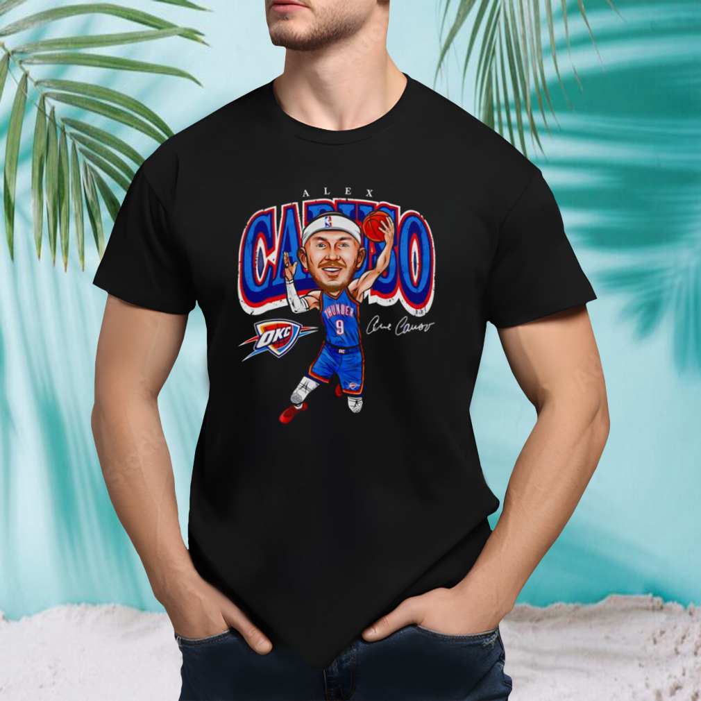 Alex Caruso Oklahoma City Thunder Cartoon Signature Shirt