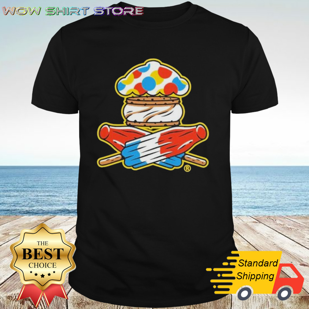 Ice Cream Frozen Treat Crossbones Shirt