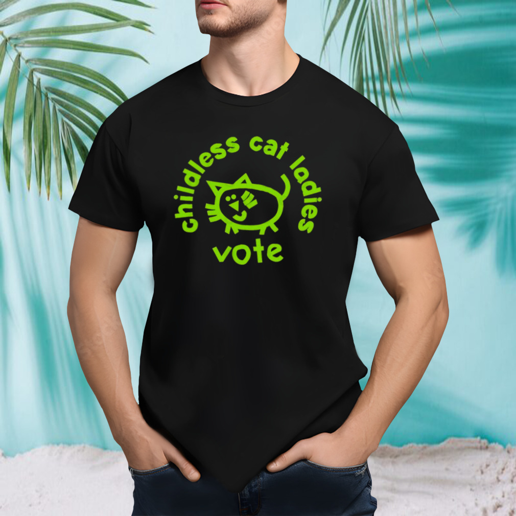 Childless Cat Ladies Vote for Kamala Harris Is Brat Shirt