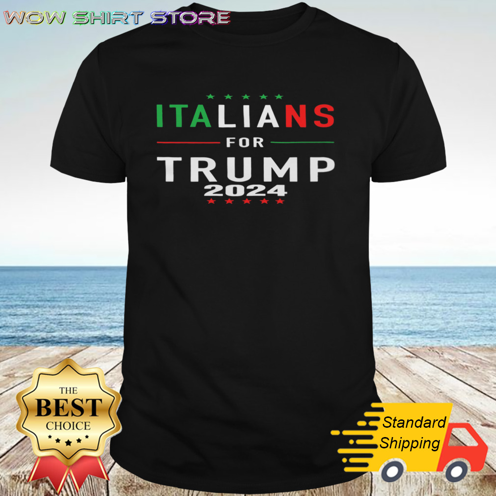 Italians For Trump Usa Flag Trump 2024 shirt