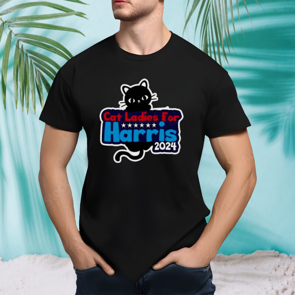Cat Ladies for Harris 2024 Kamala Harris For President 2024 T-shirt