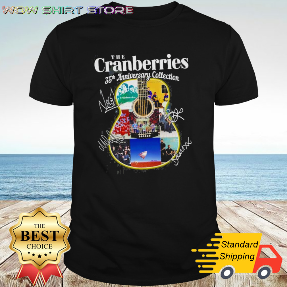 The Cranberries Guitar 35th Anniversary Collection Signatures shirt