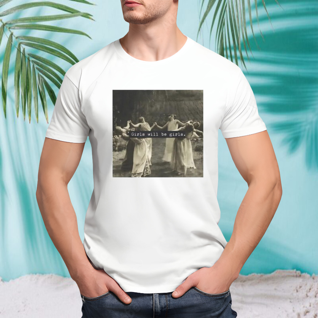 Circle Of Witches Women Dancing Girls Will Be Girls Vintage T-shirt