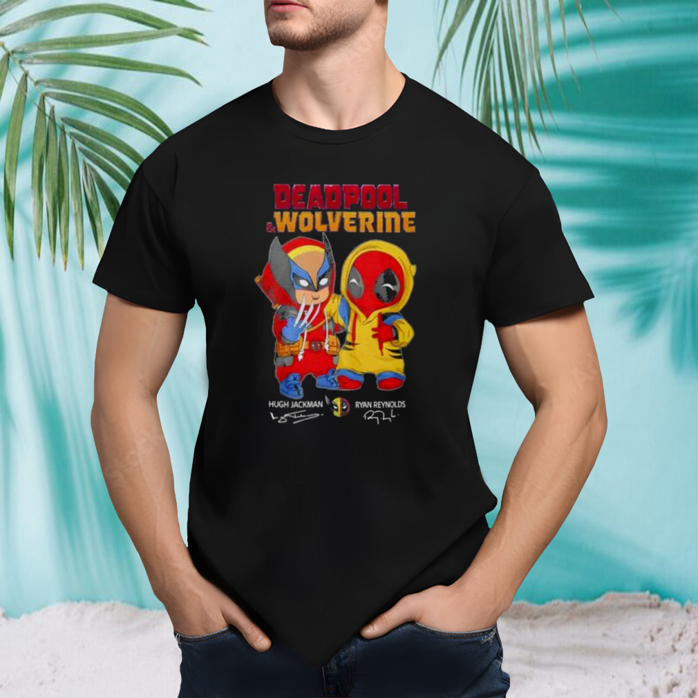 Deadpool And Wolverine Hugh Jackman – Ryan Reynolds Signature 2024 Shirt