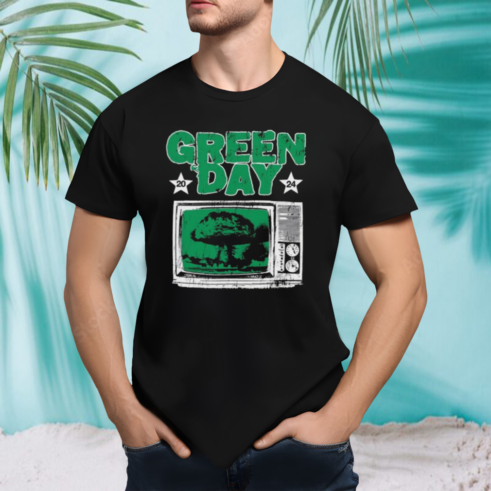 Green Day Saviors Tour Merch Tv Explosion T-shirt